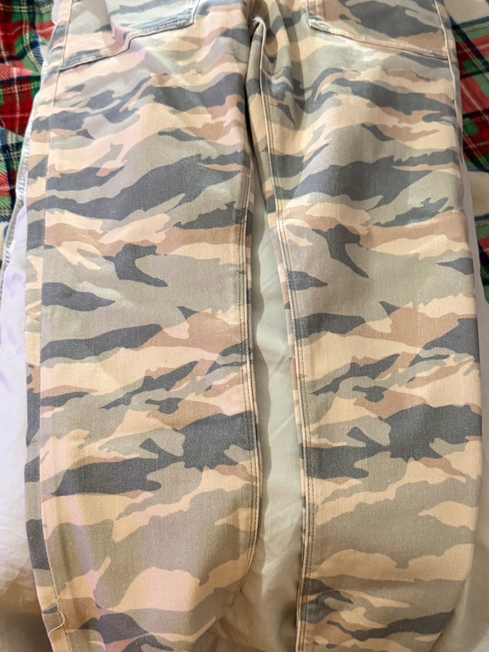 Dear John Camo Skinny Jeans in Tan and Gray
